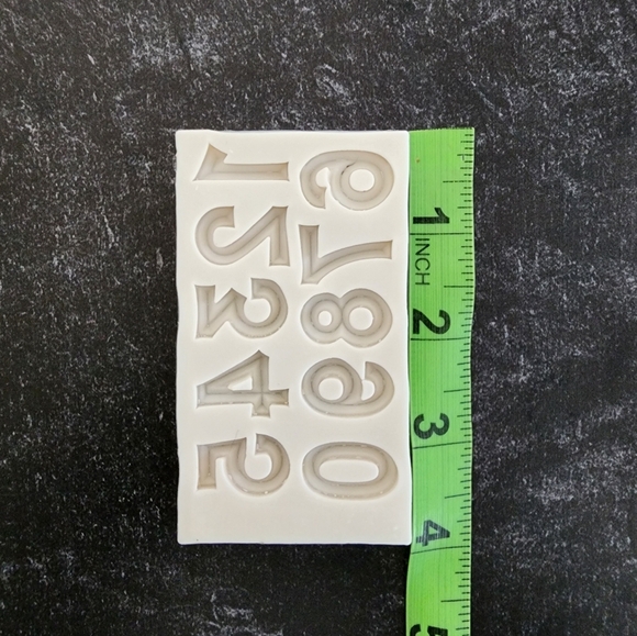 Number Chocolate Fondant Gum Paste Silicone Mold NWOT - Picture 3 of 4